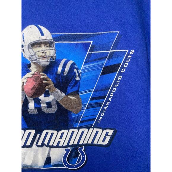 Vintage Peyton Manning Shirt Indianapolis Colts Player Graphic Tee 2000s Large - Picture 4 of 12